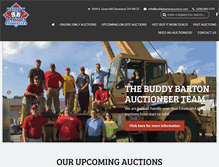 Tablet Screenshot of buddybartonauctions.com